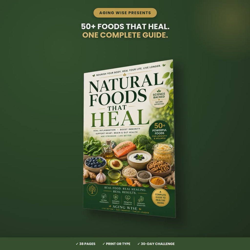 Healthy Aging eBook PDF | 38-Page Fillable Nutrition Workbook | Anti Inflammatory Meal Planner, Healing Foods Guide, Self Care