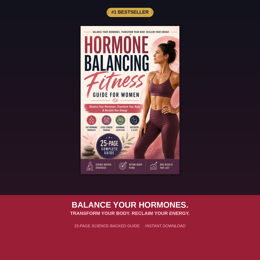 Hormone Balancing Fitness Guide for Women (Cycle-Synced Training + Nutrition) | Fat-Loss Workouts, Strength Plan, Recovery & Sleep