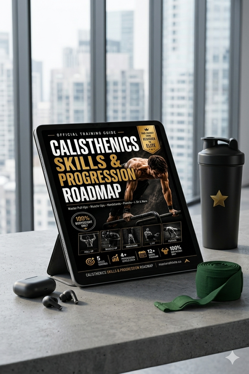 Calisthenics Progression Guide PDF, Bodyweight Workout Routine, Street Workout Training Program, Handstand Planche MuscleUp Skill Ebook