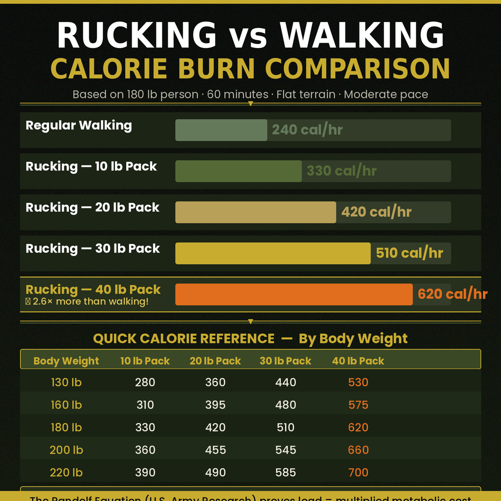 Rucking for Beginners: Complete Workout Plan PDF — Burn 2-3x More Calories Than Walking | 8-Week Weighted Backpack Fat Loss & Muscle-Preserving Cardio Guide