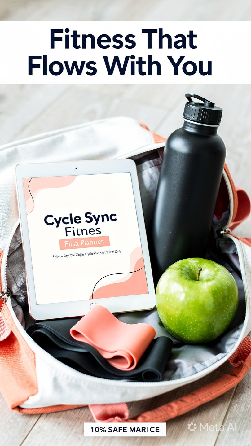 Cycle Sync Fitness Planner for Women, Menstrual Cycle Workout Planner, Hormone Balance Fitness Journal, Cycle Syncing Wellness Tracker, Printable PDF