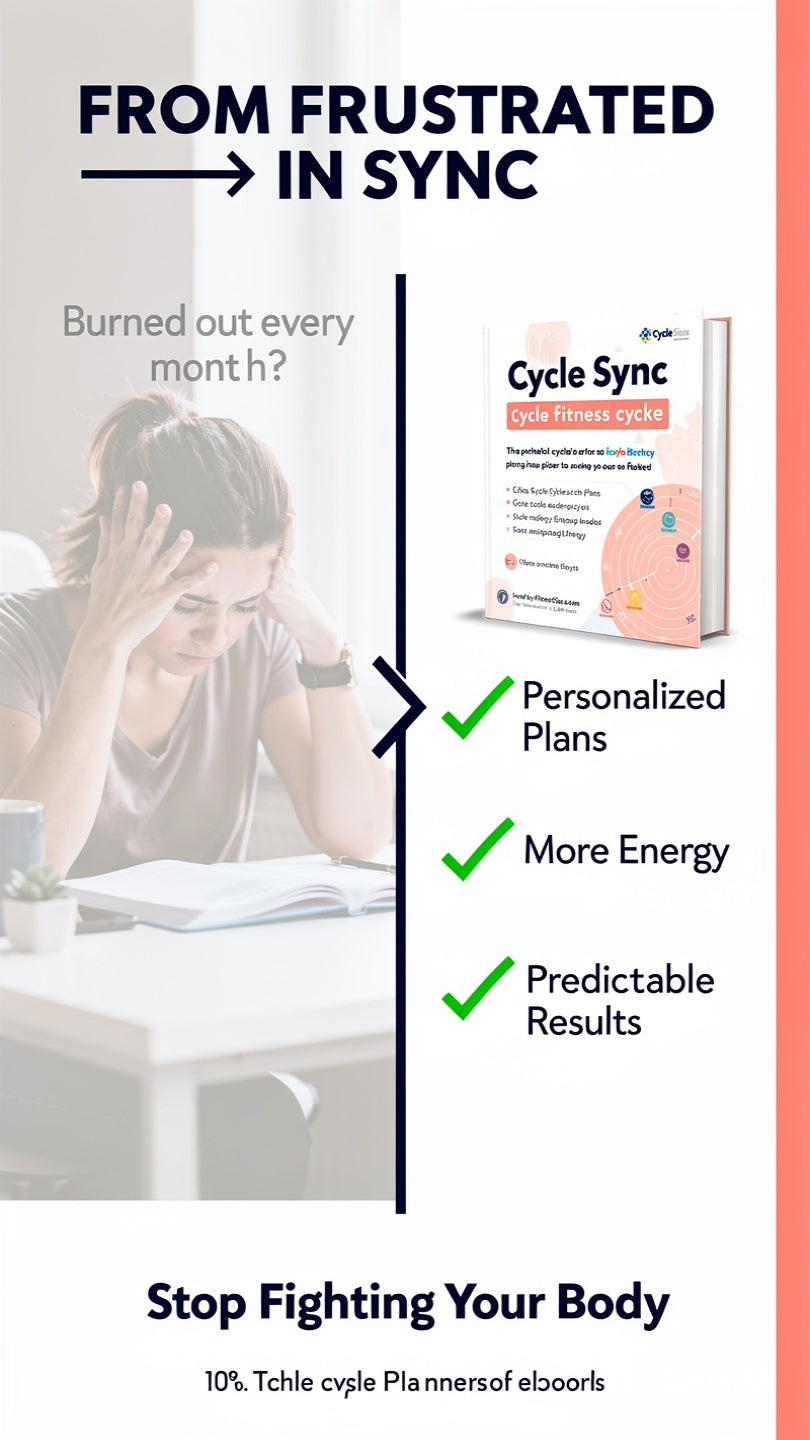 Cycle Sync Fitness Planner for Women, Menstrual Cycle Workout Planner, Hormone Balance Fitness Journal, Cycle Syncing Wellness Tracker, Printable PDF