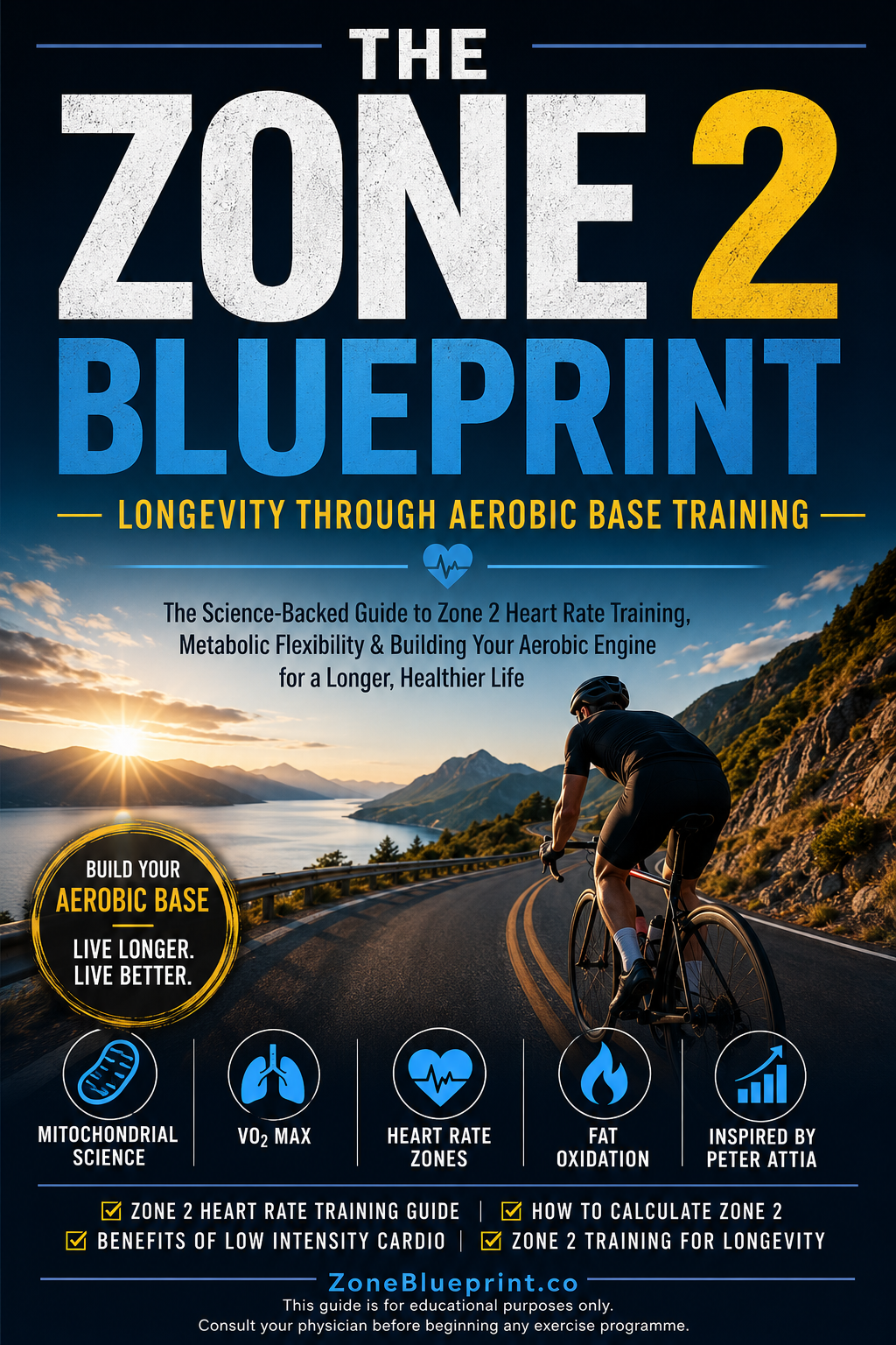 Zone 2 Blueprint: Heart Rate Training & Longevity Guide PDF