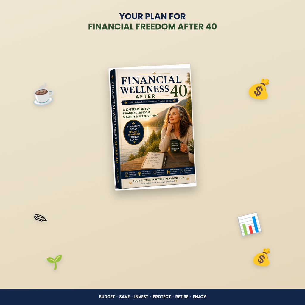 Financial Planner PDF Bundle | 43-Page Fillable Budget Workbook | Debt Payoff Savings Net Worth Tracker, Retirement Planning Over 40