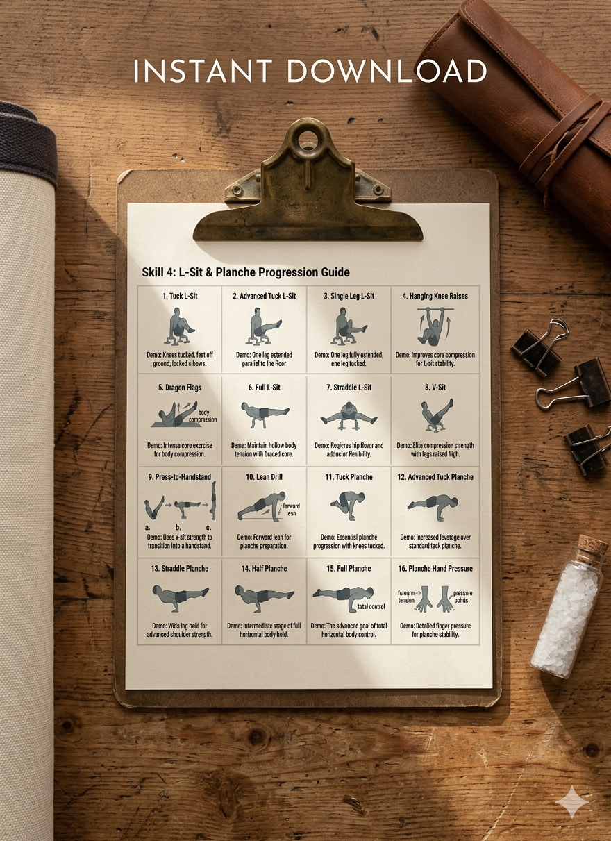 Calisthenics SVG Vector Bundle, Minimalist Workout Clipart, Fitness Poster Graphics, Gymnastic Skill PNG Digital Illustration Clipart
