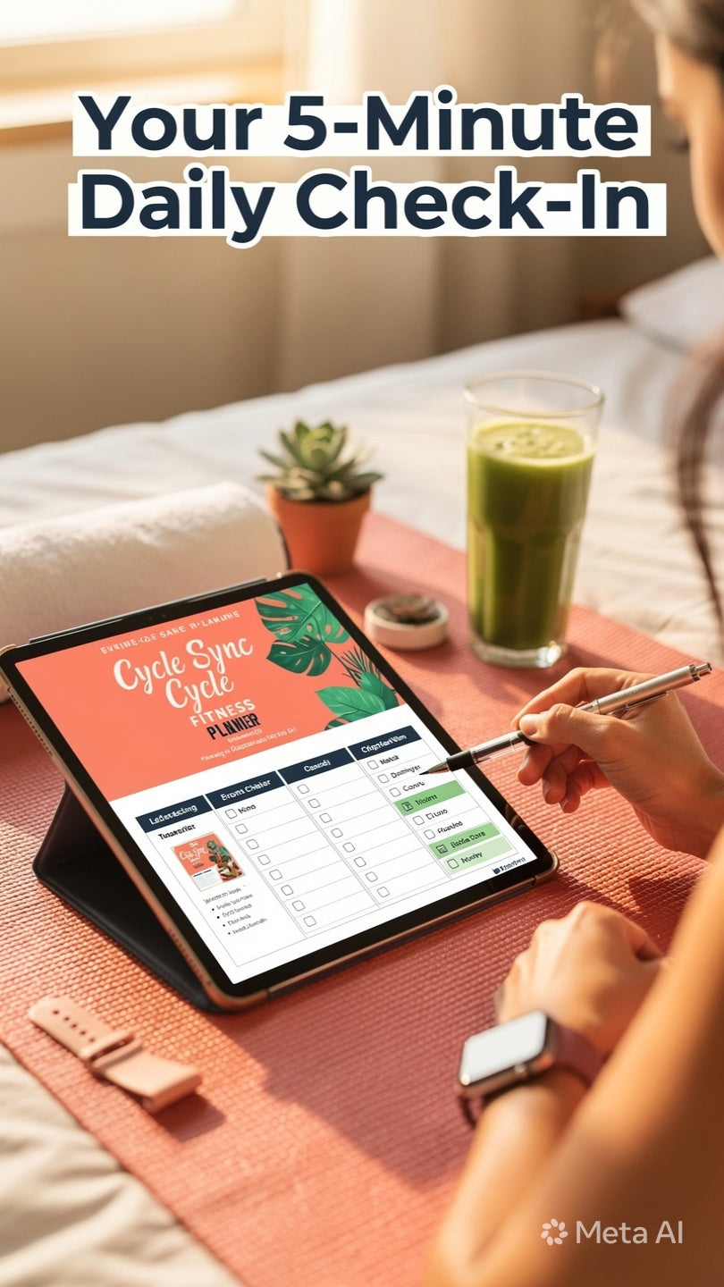 Cycle Sync Fitness Planner for Women, Menstrual Cycle Workout Planner, Hormone Balance Fitness Journal, Cycle Syncing Wellness Tracker, Printable PDF