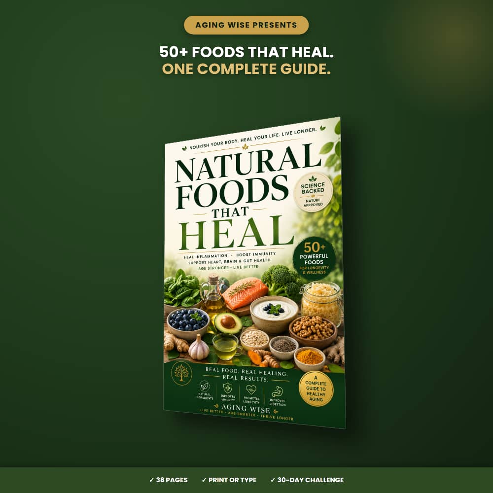 Healthy Aging eBook PDF | 38-Page Fillable Nutrition Workbook | Anti Inflammatory Meal Planner, Healing Foods Guide, Self Care