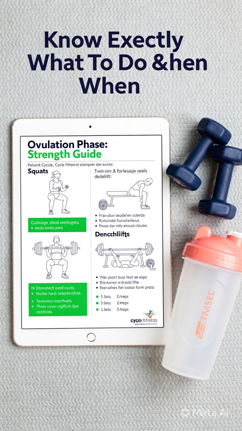 Cycle Sync Fitness Planner for Women, Menstrual Cycle Workout Planner, Hormone Balance Fitness Journal, Cycle Syncing Wellness Tracker, Printable PDF
