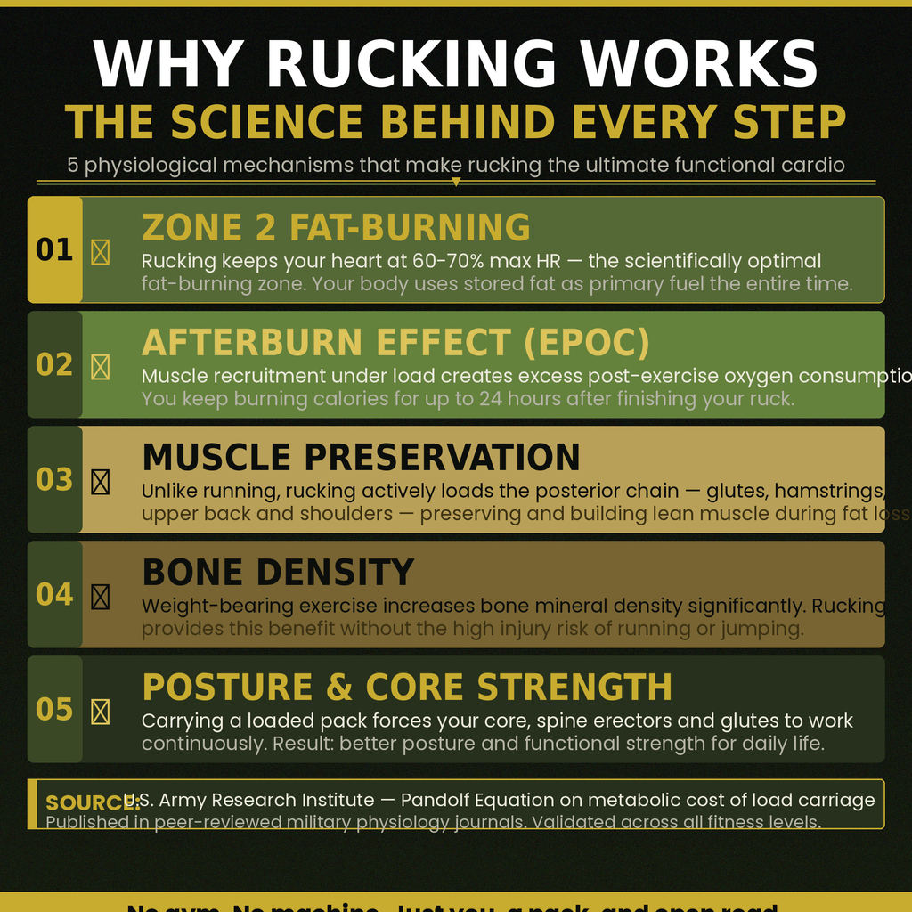 Rucking for Beginners: Complete Workout Plan PDF — Burn 2-3x More Calories Than Walking | 8-Week Weighted Backpack Fat Loss & Muscle-Preserving Cardio Guide