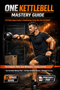 One Kettlebell Workout Plan | Full Body Fat Loss & Muscle Guide | 25-Page Home Gym PDF | Printable Fitness eBook | Instant Download